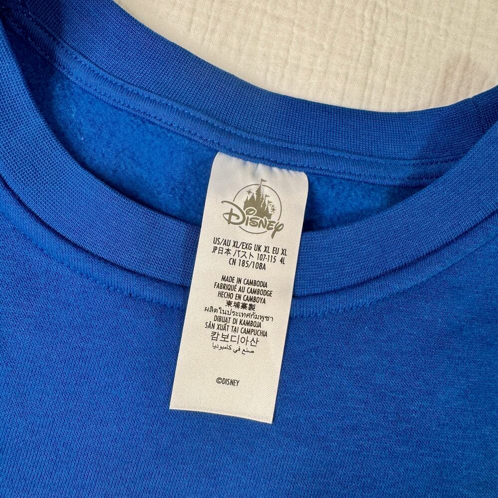 Disneyland Resort DLR Goofy Spirit Jersey Pullover Women's XL Bright Blue Royal - Picture 9 of 16